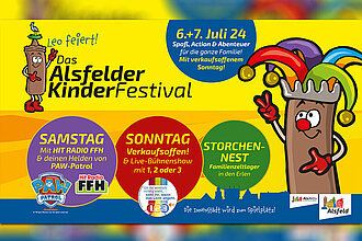 [Translate to Einfache Sprache:] Plakat zum Alsfelder Kinderfestival